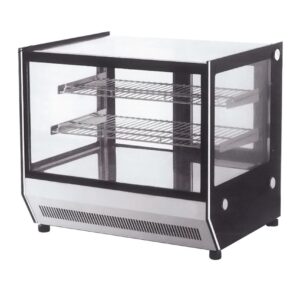 Bonvue Counter-Top Square Glass Cold Food Display - GN-1200RT