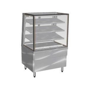 Culinaire Freestanding Square Glass Profile Refrigerated Food Display - CR.FDSQ.F.0900