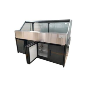 AUSTUNE Square Glass Deli Display w/ Storage - Length Option : 1350, 1945, 2570, 3820mm